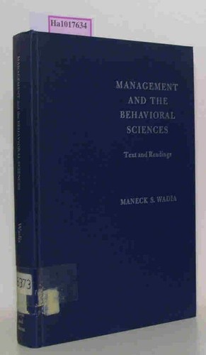 Management and the - , behavioral