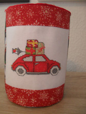 Utensilo, Stoff, Kreuzstich, Stickbild, Handarbeit, Winter, Weihnachten