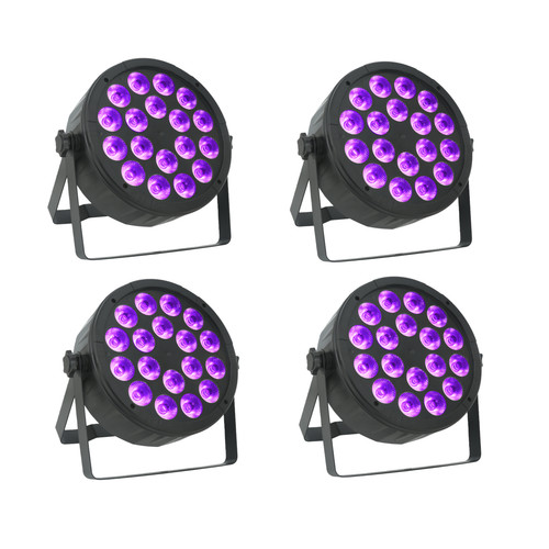 4pcs led rgbw par - 4pcs,