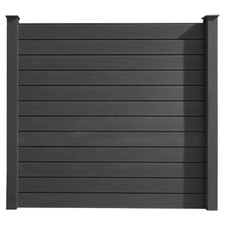 HORI WPC Sichtschutzzaun Stecksystem Zaun Garten Gartenzaun