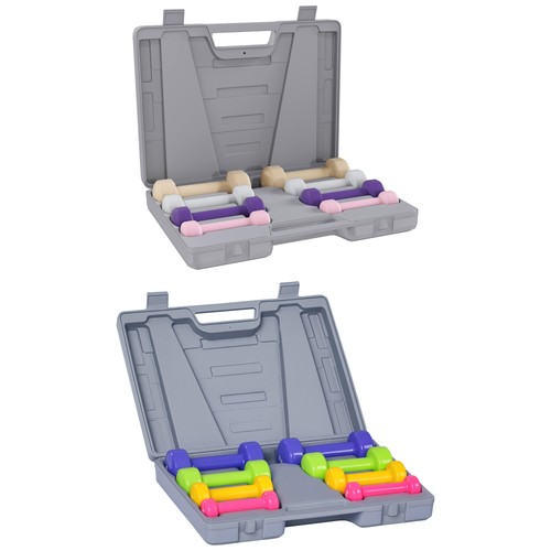 Homcom hantelset paar - hantelset, 4
