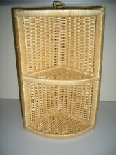 Kleines Wand RegalKorb Natur dreieckig ca.45/47H x 21B x 21B cm Flechtarbeit neu