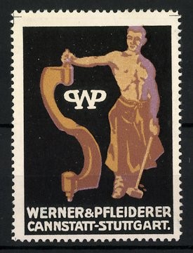 Reklamemarke firma werner - reklamemarke, &