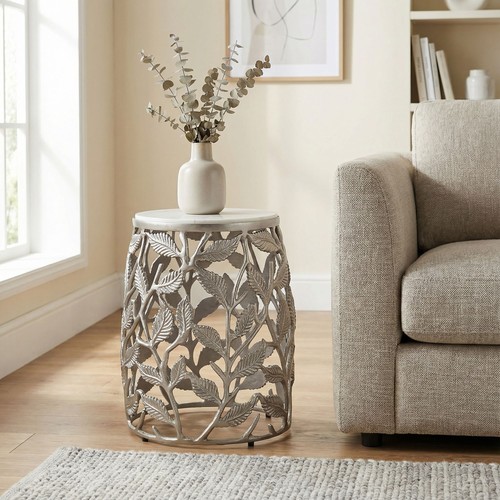 Beistelltisch 40cm silber - beistelltisch,