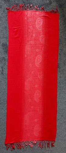 Roter pashmina schal mit - roter,