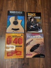 4x Notenhefte für Gitarre und