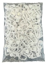 100 Gardinenröllchen Rollringe  Universalhaken Gardinengleiter Ø8mm x 8mm x 27mm