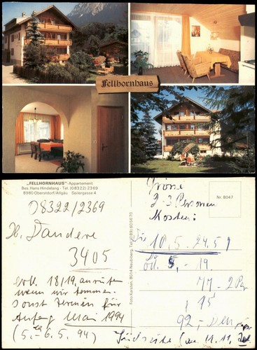 Ansichtskarte oberstdorf - ansichtskarte,