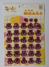 Nelli´s Choise Stanzschablonen Alphabet Train Letters, Zug mit Buchstaben, Baby
