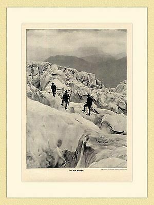 Auf dem gletscher seilschaft - auf,
