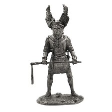 54mm Miniatur Germany Ritter mit Kette 12-13 Jahrhunderte 1:32 Metallguss