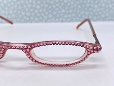 Jimmy Christal Lesebrille Damen Rosa Pink Oval Strass Swarovski kleine Gläser