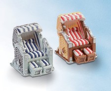 Strandkorb blauweiß 3,5 x 3,5