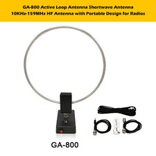 GA-800 Aktive Schleifenantenne Kurzwellenantenne 10KHz-159MHz HF für Funkgeräte