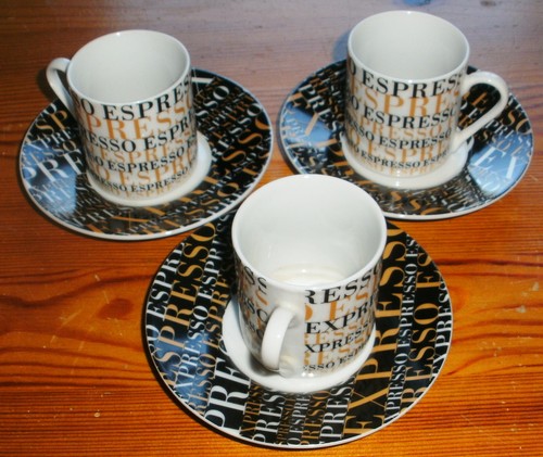 Espressotassen mit - x,