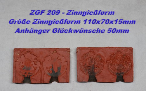 Zinngießform glückwunsch - zinngießform,