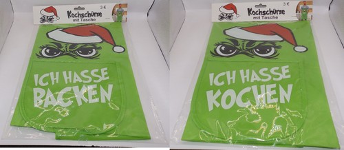 Kochschürze grün festtags - kochschürze,