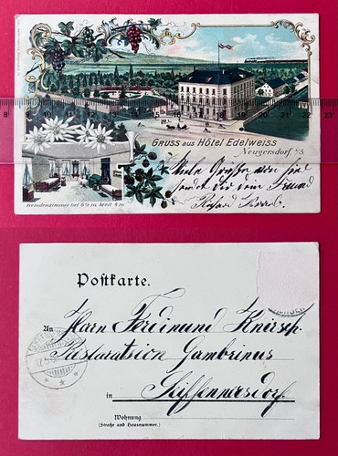 Neugersdorf 1900 hotel - ak,