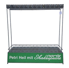 Vintage Angelrutenständer Noris Shakespeare Werbehalter Outdoor Sportzubehör