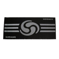 Werkstattmatte, Farbe: Schwarz, Größe: ca. 200x 103cm - Motiv: "SIMSON Wirbellog