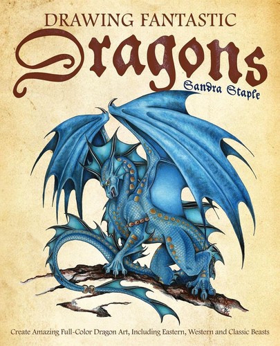 Drawing fantastic dragons - drawing,