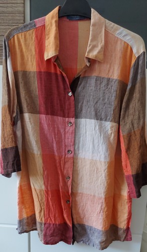 Marco pecci hemd bluse leinen - bluse,