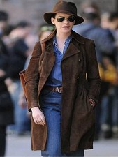 Damen Braun Wildleder Jacke