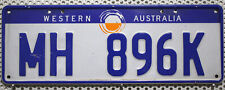 Original Australien Nummernschild Western Australia Kennzeichen Schild MH 896K