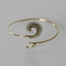 Oberarmreif - Messing - Kringel - filigran verziert