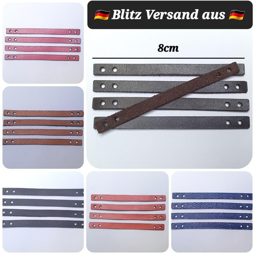 Mantelaufhänger echt leder - 4x,