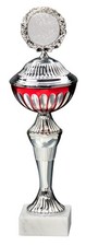 Pokal silber-rot mit Gravur &