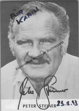 Autogrammkarte Peter Steiner /// Autogramm Autograph signiert signed signee Stei
