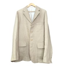 Nigel Cabourn Leinen-Jackett Gr. 50 L in beige 