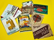 KONVOLUT ALTE DROGERIE TÜTCHEN Mottenkräuter Taschensanitäter GARDINEN  Farbe et