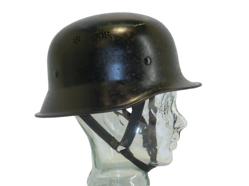 Vintage stahl feuerwehrhelm - stahl,