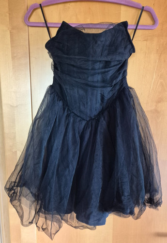 Schwarzes shein corsagen kleid - schwarzes,