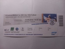 Ticket Fußball  Regionalliga