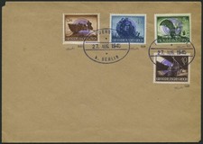 FREDERSDORF F 873-75,78 BRIEF, 1945, 3-5 Pf. und 10 Pf. Tag der Wehrma