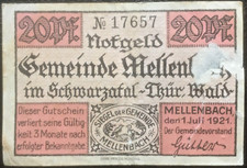 20 Pfennig Gemeinde Mellenbach