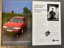 Saab 900 Turbo Sensonic Original 1996 Vintage Advert Werbung Reklame