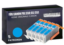5 Druckerpatronen für Canon
