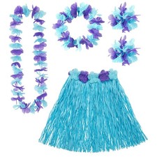 Damen Hawaii Set blau Aloha