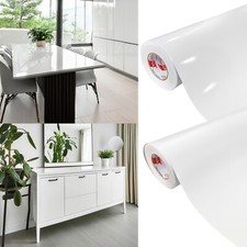 Selbstklebend Folie Klebefolie Möbel Tür Küche Plotterfolie Weiß Matt Glänzend