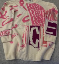 Iceberg Pullover Vintage Damen Neu Ohne Etikett ML XL Größe Siehe Bildern