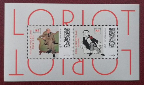 Briefmarke brd loriot - briefmarke,