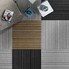 Teppichfliesen Venice | Gestreift | Selbstliegend | 50 x 50 cm | 3 Farben