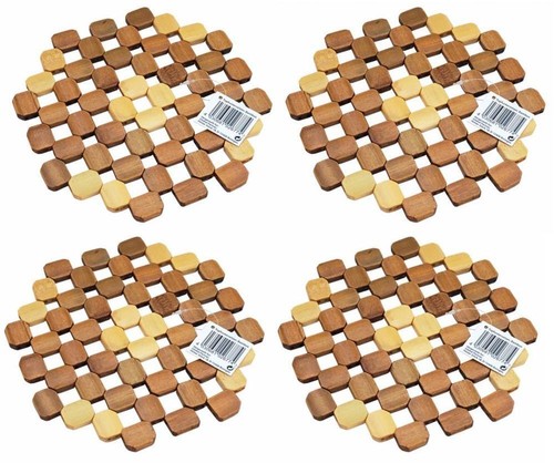 Topfuntersetzer aus bambus - 4x,