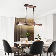 100cm Holz Pendelleuchte LED