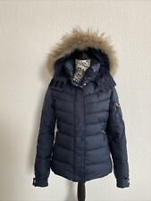 Bogner Fire+Ice Daunenjacke Gr. 38 Dunkelblau , Echtpelz,