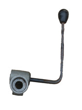 alter Hebel ❤️ Griff Ersatzteil Eisen Alu Knauf Bohrmaschine ❤️ VEB Bastler DDR